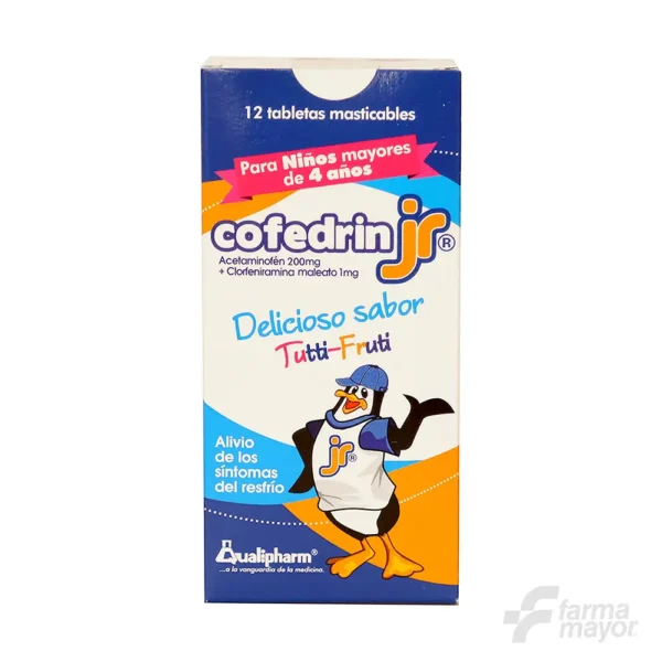 COFEDRIN PLUS JUNIOR TABLETAS MAST X 12