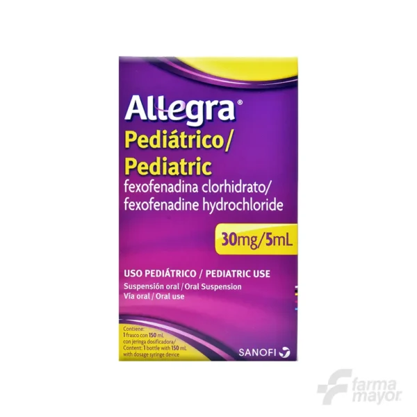 ALLEGRA PED SUSP ORAL 30MG/5ML X150ML C/JER