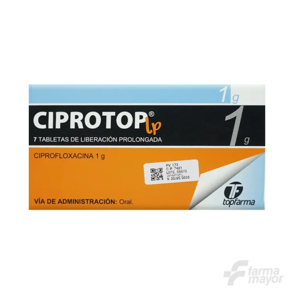 CIPROTOP LP TABLETAS 1G X 7