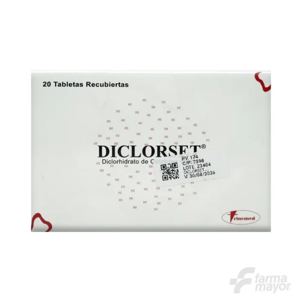 DICLORSET TABLETAS 10MG X 20