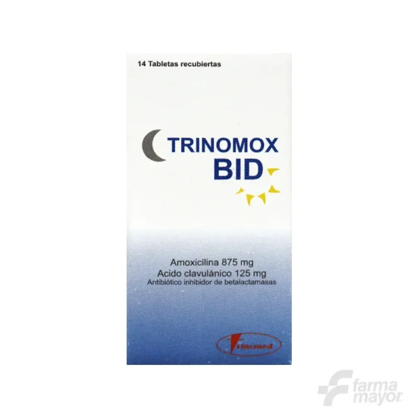 TRINOMOX BID TABLETAS 875/125MG X 14