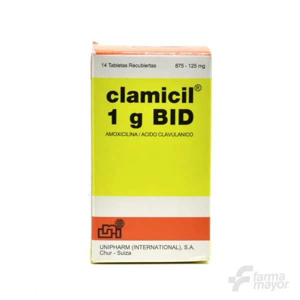 CLAMICIL BID 1G X 14 TABLETAS.