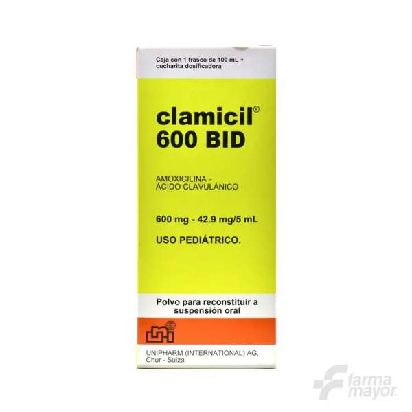 CLAMICIL BID 600MG x 100ML