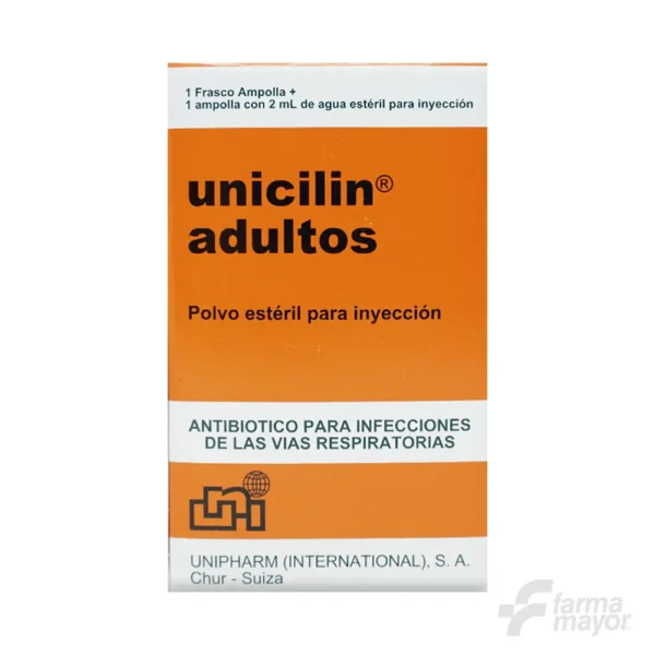 UNICILIN ADULTO AMP AGUA ESTERIL