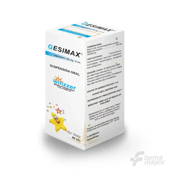 GESIMAX SUSPENSION ORAL x 60ML