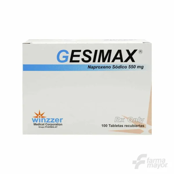 GESIMAX TABLETAS 550MG x UNIDAD (CAJA DE100)