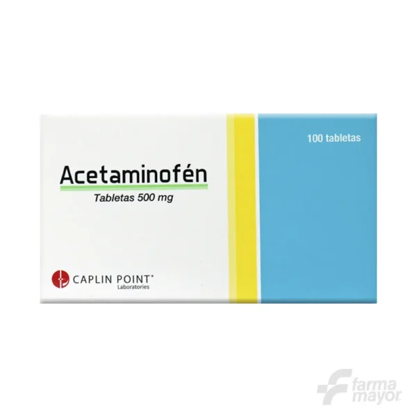 ACETAMINOFEN TAB 500MG X 10 TABLETAS (CAJA 10 BLISTER). CAPLIN POINT