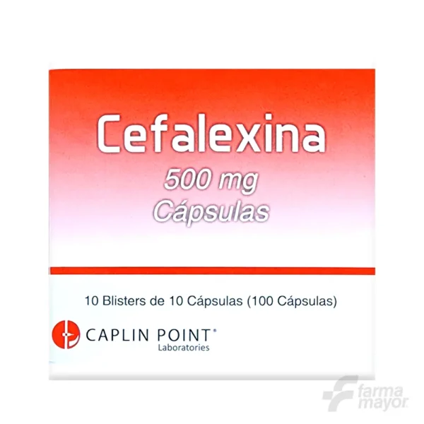 CEFALEXINA CAPS 500MG X 10 CAPSULAS (CAJA 10 BLISTER). CAPLIN POINT