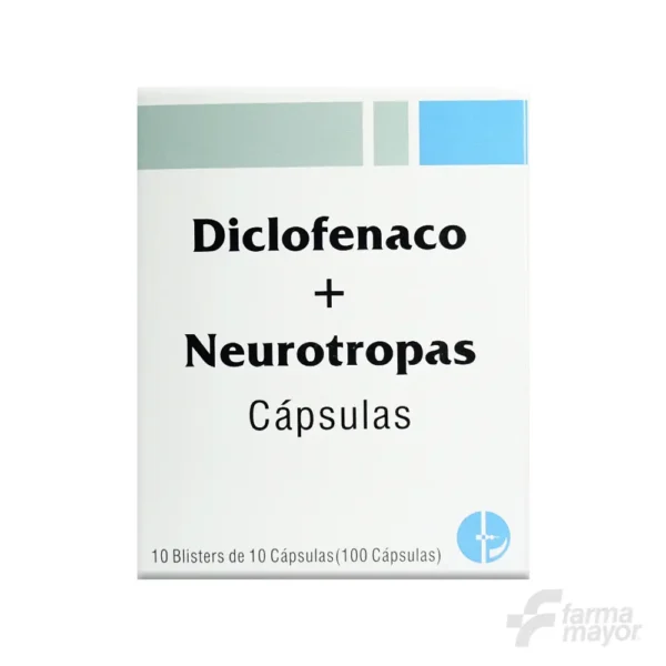 DICLOFENACO NEUROTROPAS GEL. CAPS. X 10 CAPSULAS (CAJA 10 BLISTER). CAPLIN POINT