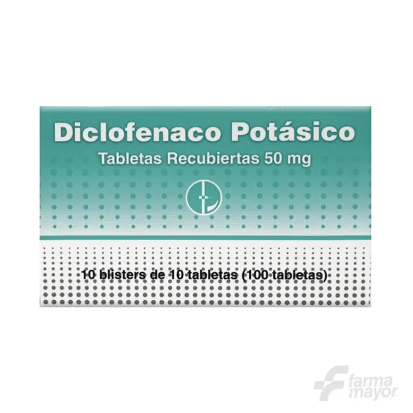 DICLOFENACO POTASICO TAB. 50MG X 10 TABLETAS (CAJA 10 BLISTER). CAPLIN POINT