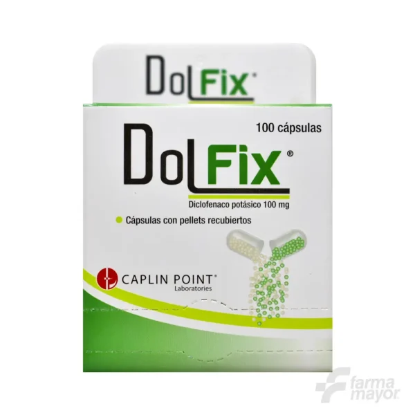 DOLFIX CAPSULAS (DICLO. POT. CAPS 100MG) X 1 (CAJA 100 UNIDAD). CAPLIN POINT