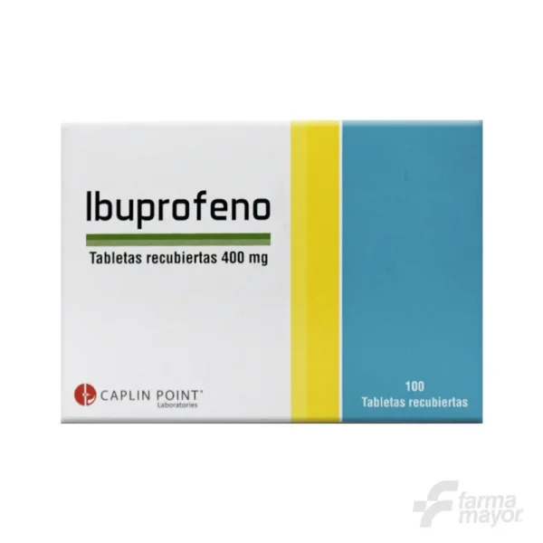 IBUPROFENO 400MG TABLETAS X 1 TABLETA (CAJA 100 UNIDADES). CAPLIN POINT