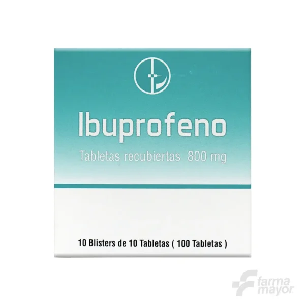 IBUPROFENO 800MG TABLETAS X 1 TABLETA (CAJA 100 UNIDADES). CAPLIN POINT