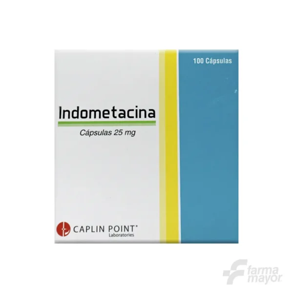 INDOMETACINA CAPS. 25MG X 10 CAPSULAS (CAJA 10 BLISTER). CAPLIN POINT