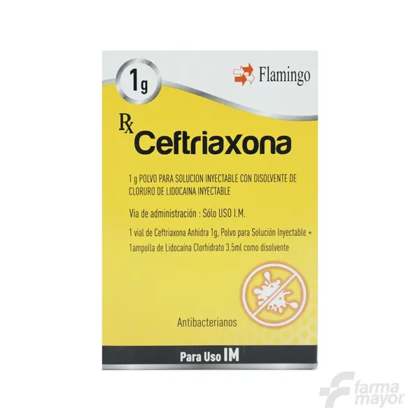 CEFTRIAXONA 1G IM KIT. FLAMINGO