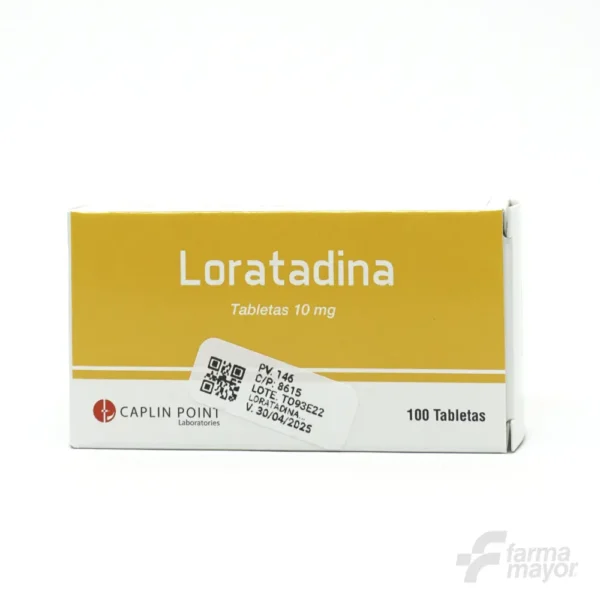 LORATADINA TABLETAS 10MG X 10 TABLETAS (CAJA 10 BLISTER). CAPLIN POINT