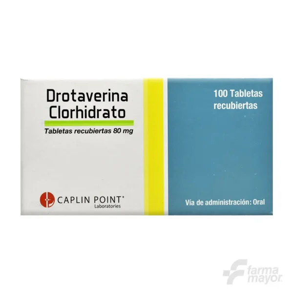 DROTAVERINA CLORHIDRATO 80 MG TAB X 10(CAJA 10 BLISTER) . CAPLIN POINT