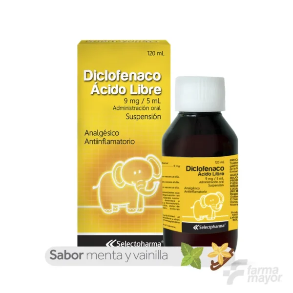 Diclofenaco Acido Libre SUSPENSION 120ML (SELECTPHARMA)