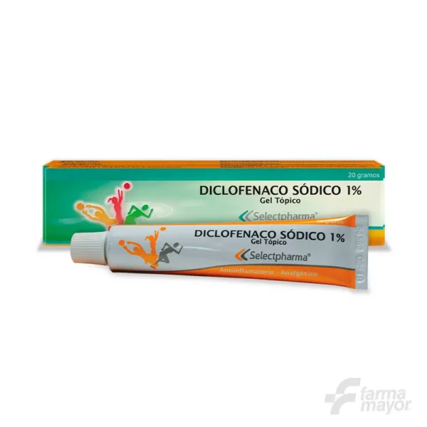 DICLOFENACO AL 1% Gel TOPICO 20GRAMOS. SELECTPHARMA