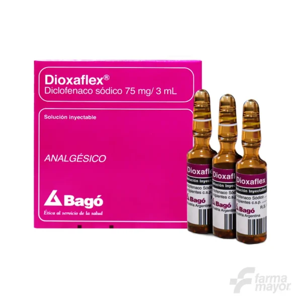 DIOXAFLEX PLUS AMPOLLAS 75MG x 3ML