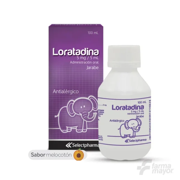 LORATADINA 5mg/5ml JARABE 100ML. SELECTPHARMA