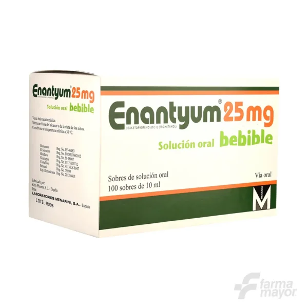 ENANTYUM 25MG X 1 SOBRE (CAJA 100 UNIDADES)