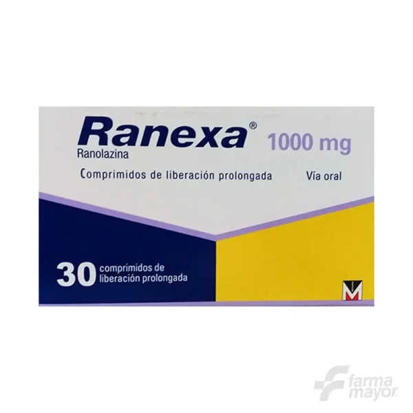 RANEXA 1000MG X 30 COMPRIMIDOS